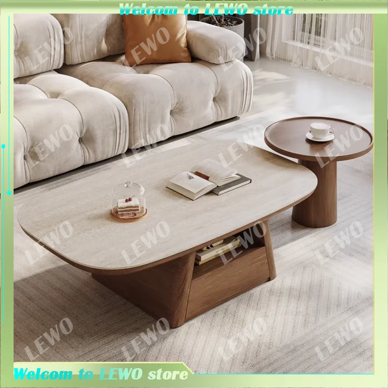 

Modern Design Coffee Tables Storage Luxury Premium Oval Coffee Tables Glam Authentic Mesa De Centro De Sala Home Accessories
