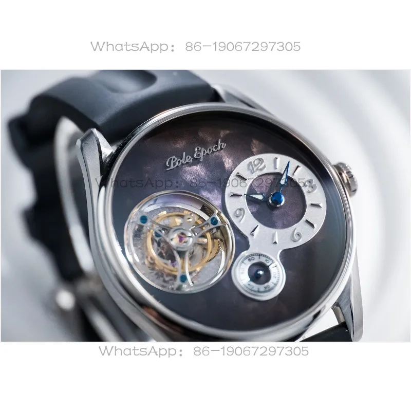 008 Meteorite Disc Cal 8325x Tourbillon Mechanical Men's Casual Watch Customized Flight Suspension