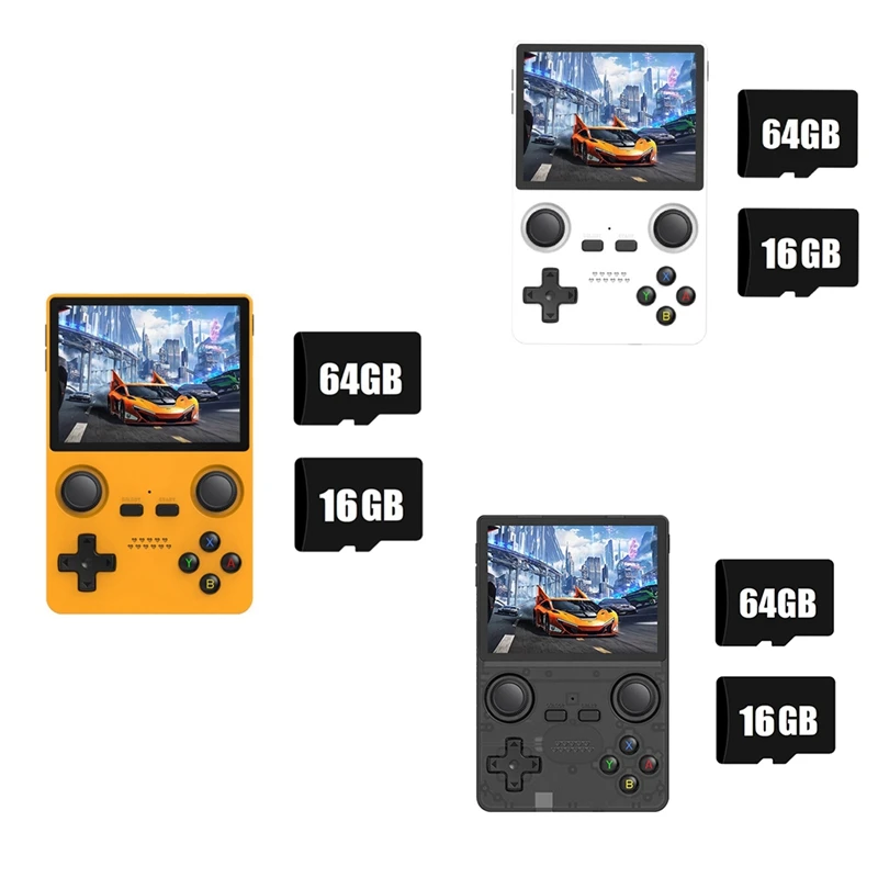 

B50B-X35S Handheld Video Game Console Hall Joystick Open Source 16G+64G Retro Game Controller For PSP/GBA/N64/MD Emulator