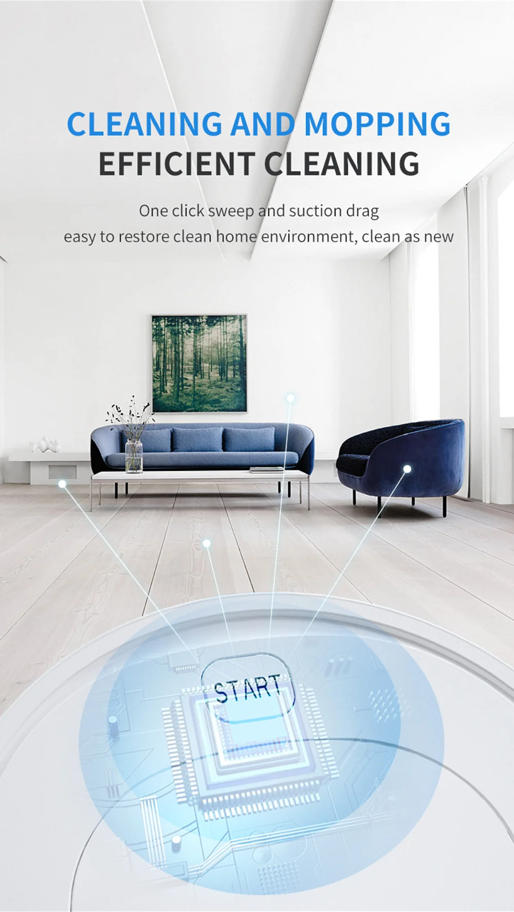 تنظيف الأجهزة المنزلية آلة كنس ذكية استخدام ثلاثة في واحد USB شحن 5 واط آلة تنظيف مكنسة كهربائية