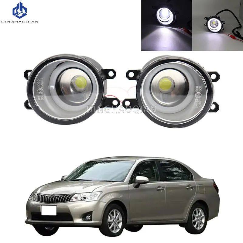 2 Pieces Car Fog Light LED Angel Eye DRL Daytime Running Lamp H11 12V High Bright For Toyota Corolla Axio Fielder 2013 2014 2015