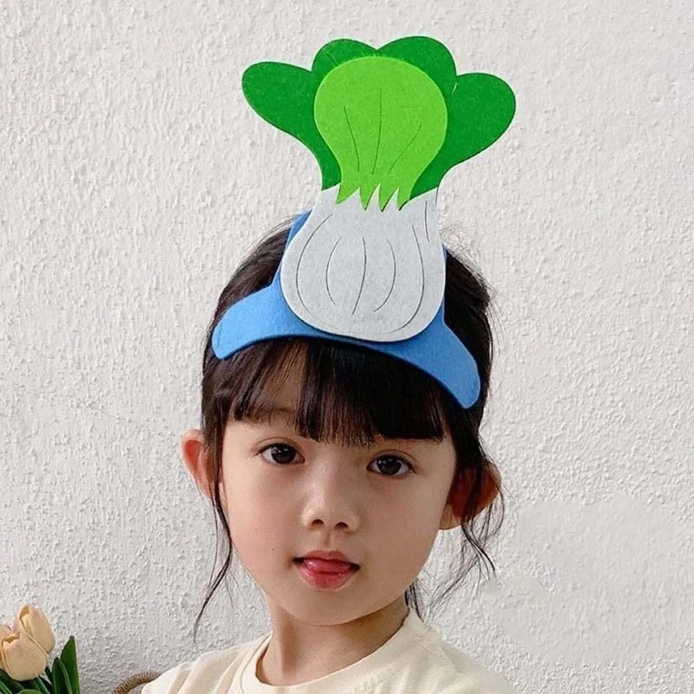 

Cloth Cartoon Vegetable Headband Elastic Funny Creative Headdress for Kids Personalized Colorful