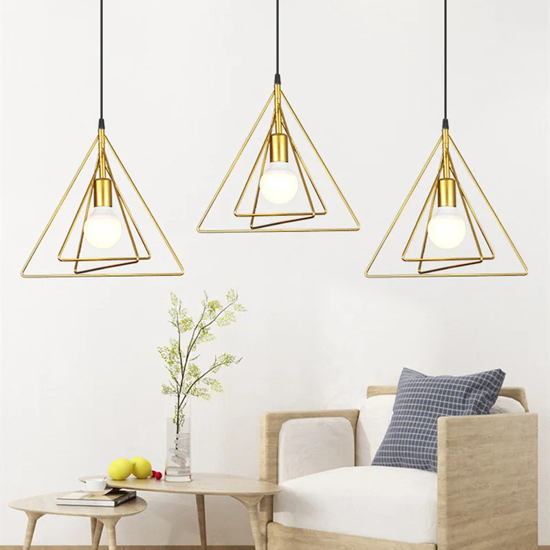 Modern Hanging Ceiling Lamp for Dining Room Stairs Aisle Nodic Luxury Pendant Light Fixture Bedroom Kitchen Golden Chandelier