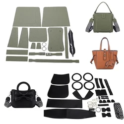 Conjunto de bolsas artesanais de costura DIY, alças, bolsa de couro luxuosa, kit de fabricação, acessórios de costura manual para bolsa feminina