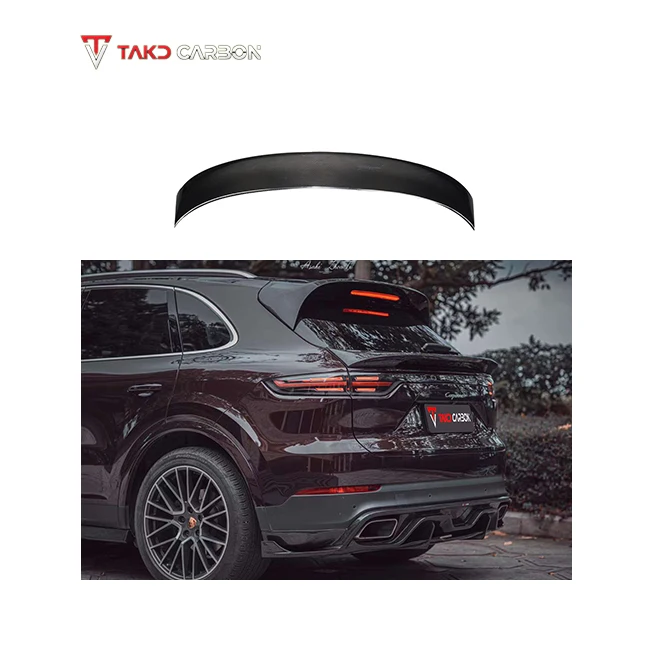 

TAKD Carbon Universal Trunk Spoiler for Cars Body Kit Carbon Upper Rear Spoiler Wing for Porsches Cayenne 9Y0 9YA