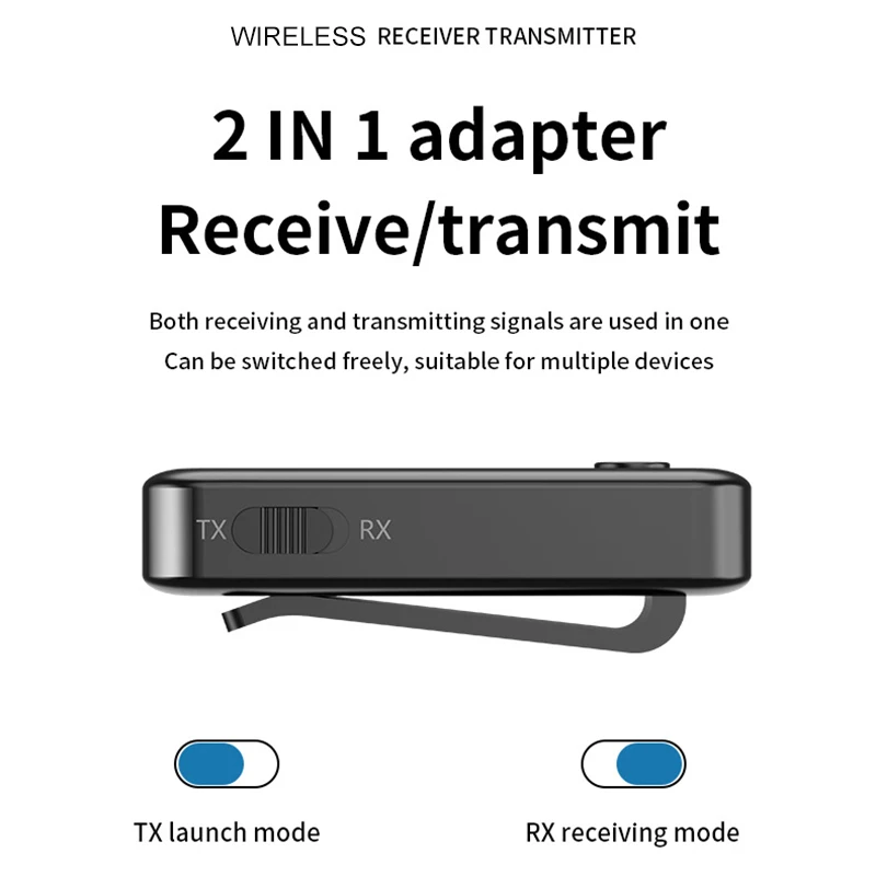 Long-lasting Battery Audio Adapter Dual-mode Connectivity High-performance Chip Package Content For Entertainment