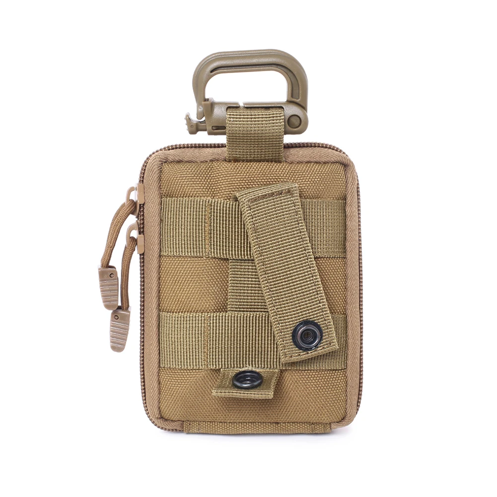 Bolsa de ferramentas EDC com zíper carteira bolsa para acampamento ao ar livre caça molle acessórios bolsa