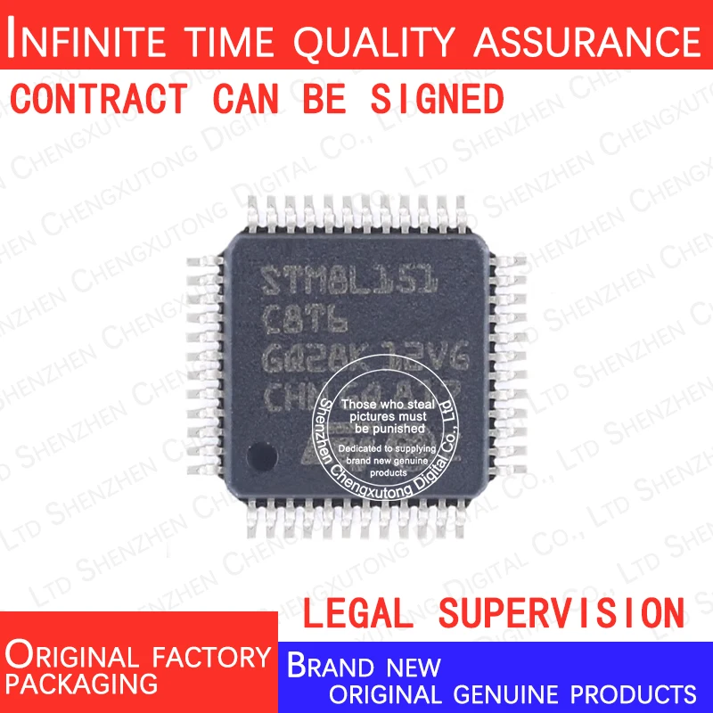 

10pcs/lot STM8L151C8T6 STM8L151 LQFP 100% genuine stock in brand new original packaging