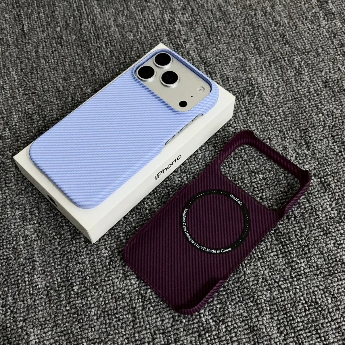 Kevlar Carbon Fiber Case for IPhone 18 17 16 15 14 13 12 Pro Max for Magsafe Luxury Leather Magnetic Ultra-Thin Phone Cover