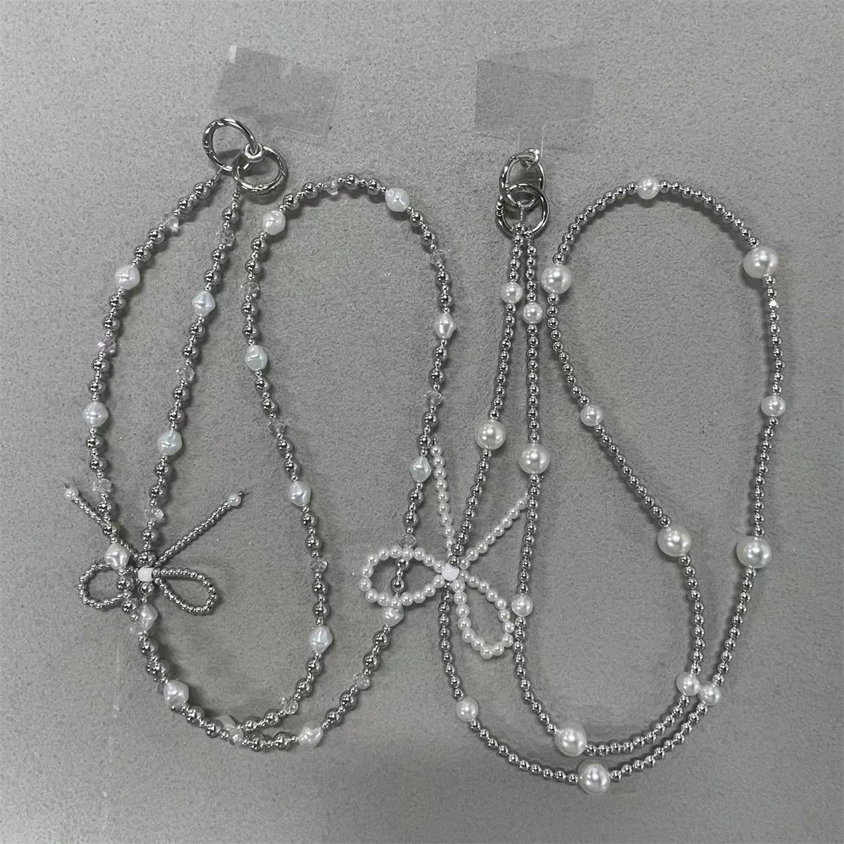 Pearl Love Bow Crossbody Bag Replacement Chain Hanging Accessories Versatile Jewelry Phone Hanging Rope Accessories