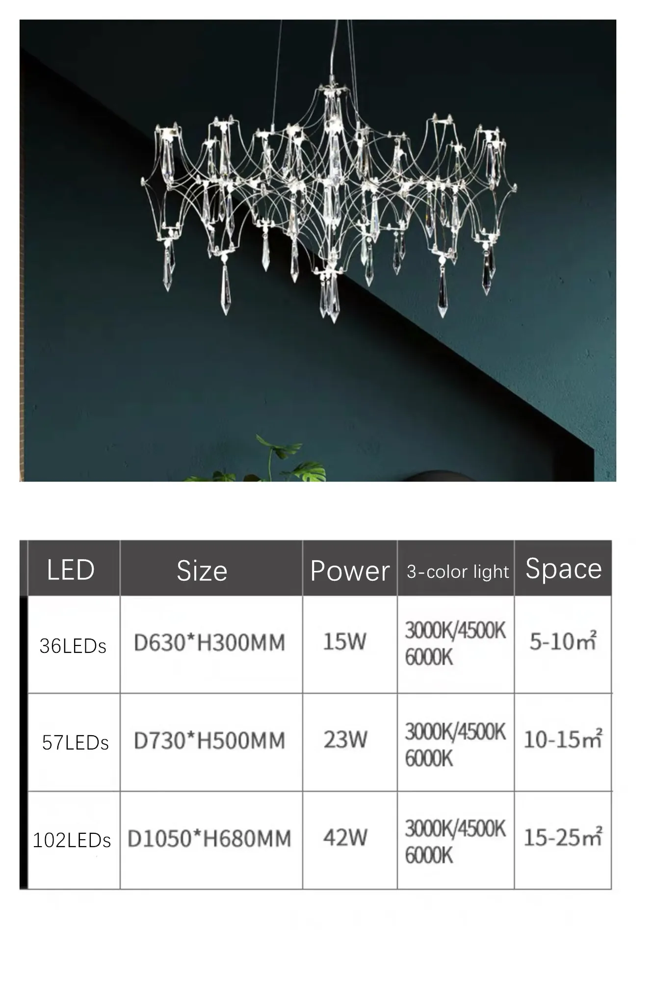 Starry Crystal Chandelier Living Room Light Luxury Modern Hotel Villa Duplex Bedroom Restaurant Fireflies Ceiling Ceiling Light