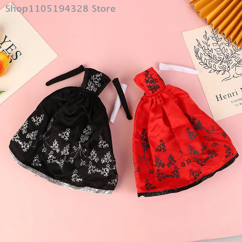 Doll Clothes Princess Dress Banquet Party Beautiful Dress Embroidery Tulle Dress For 11inch Doll