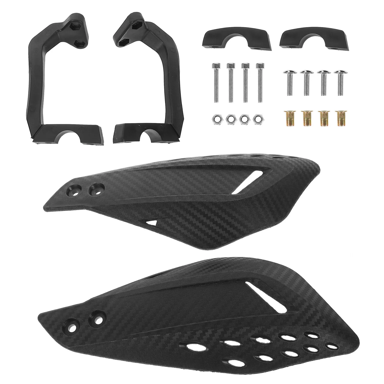 ชุดป้องกันมือจับรถจักรยานยนต์แบบมืออาชีพ 2 ชิ้น พร้อมแผ่นบังลมแบบถอดได้ ช่วยลดความเมื่อยล้าของมือ