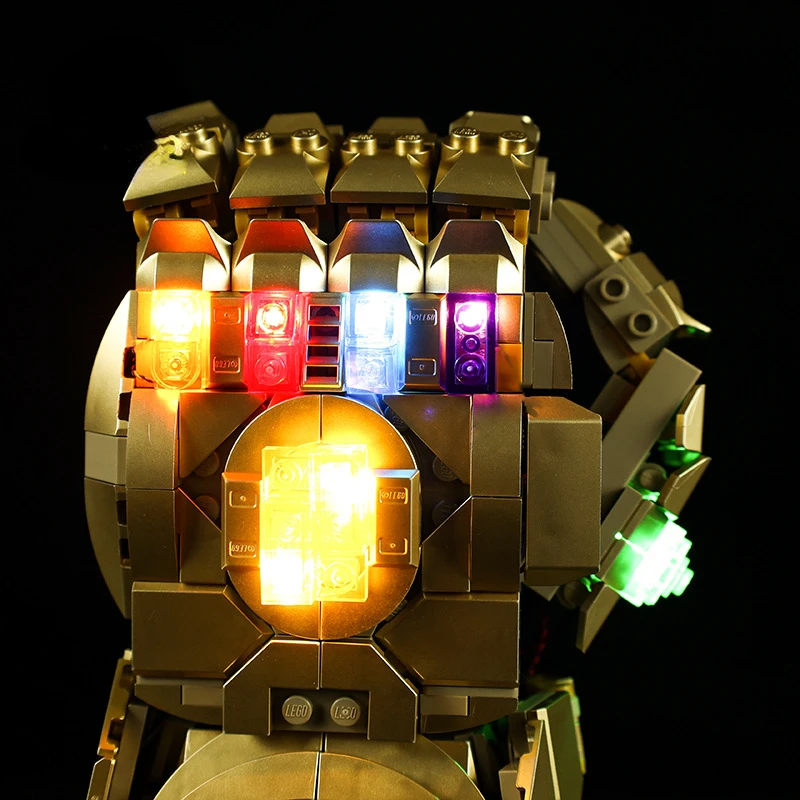 Geen bouwstenen Lampverlichting voor Infinity Gauntlet 76191 DIY Speelgoed Alleen cadeau Verlichtingsset