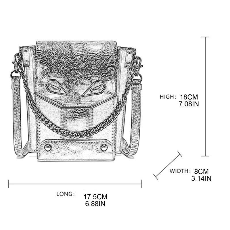 Bolso pequeño Steampunk, bolso cruzado, bolso hombro, bolso, cartera para teléfono móvil, bolso gótico para mujeres y niñas