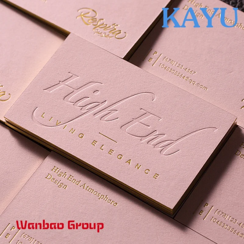 Custom  High Quality Custom Luxury Gold Foil Logo Printing Business Cards With Your Own Design Thank You Card for Small Business