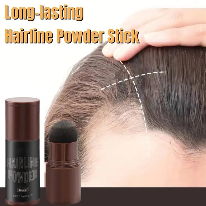 New Long-lasting Hairline Powder Stick Waterproof Cover Hair Concealer Repair Fill Hairline Shadow Pen Natural Hairline-enhanced