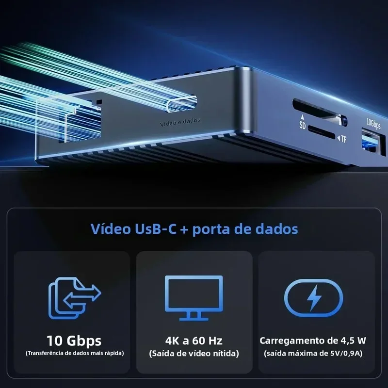 محطة إرساء Acasis 14in1 USB C Hub بسرعة 10 جيجابت في الثانية USB-C 3.1 إلى HDMI مزدوج 4K60 هرتز، PD100W 1000Mbps إيثرنت 2USB-A منافذ لأجهزة الكمبيوتر المحمول