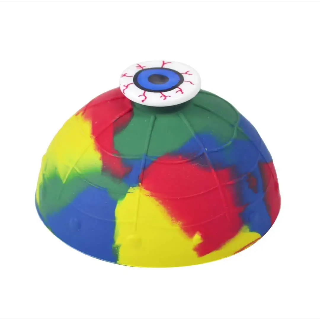 Colourful Camouflage Bounce Bowl Spinning Top Jumping Half Bouncing Ball For Kid