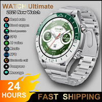 2025New Watch Ultimate Luxury Smart Watch Men 360*360 HD Screen SmartWatch NFC GPS Tracker Compass Heart rate Sports Smartwatch