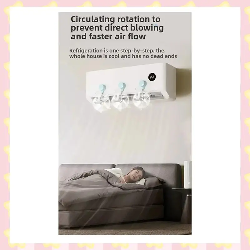 

AB51 Дефлектор вентиляционного отверстия Регулируемый угол с защитой от прямого обдува на присоске Вытяжной вентилятор кондиционера Вентилятор переменного тока Синий