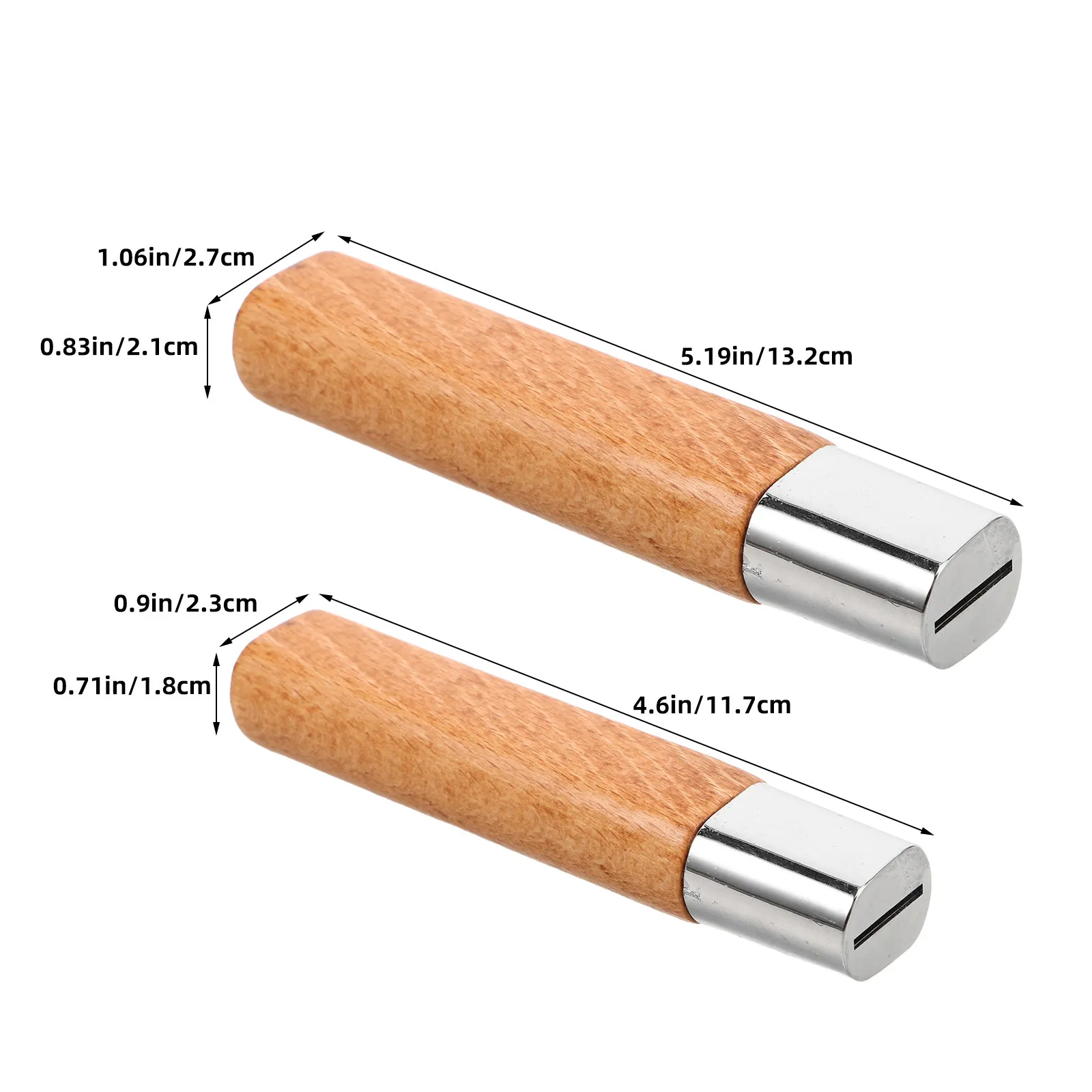 2Pcs Kitchen Knife Rosewood Handles Ergonomic Cutter Replacement Handle for Chopper Slicing Grip Kitchen Cutter Tool Repair view 6