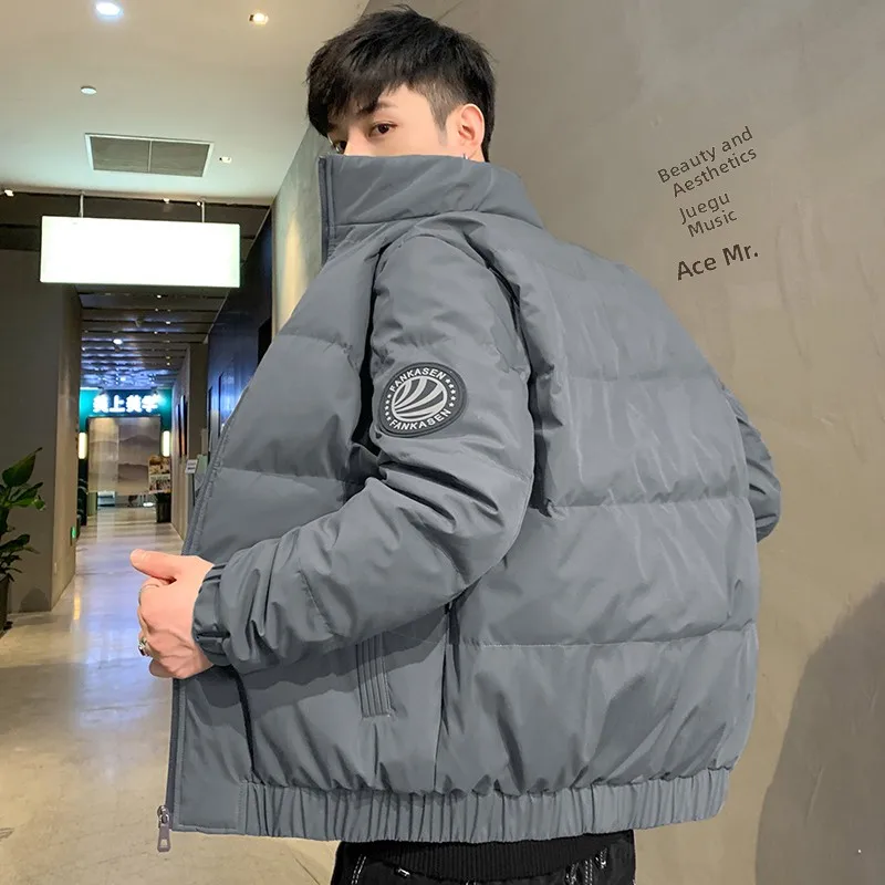 

Зимняя куртка-пуховик 2025 года от бренда Thiened Faion, свободного кроя, с воротником-стойкой, легкая верхняя одежда для мужчин, стандартный крой