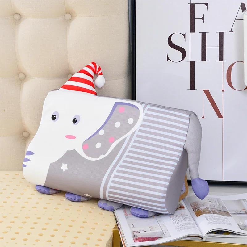 وسادة رغوة الذاكرة للأطفال، مع حشوة الألياف، انتعاش بطيء، ناعمة، وسادة صغيرة، قابلة للتنفس، وسادة للرقبة، رسوم متحركة، قابلة للغسل