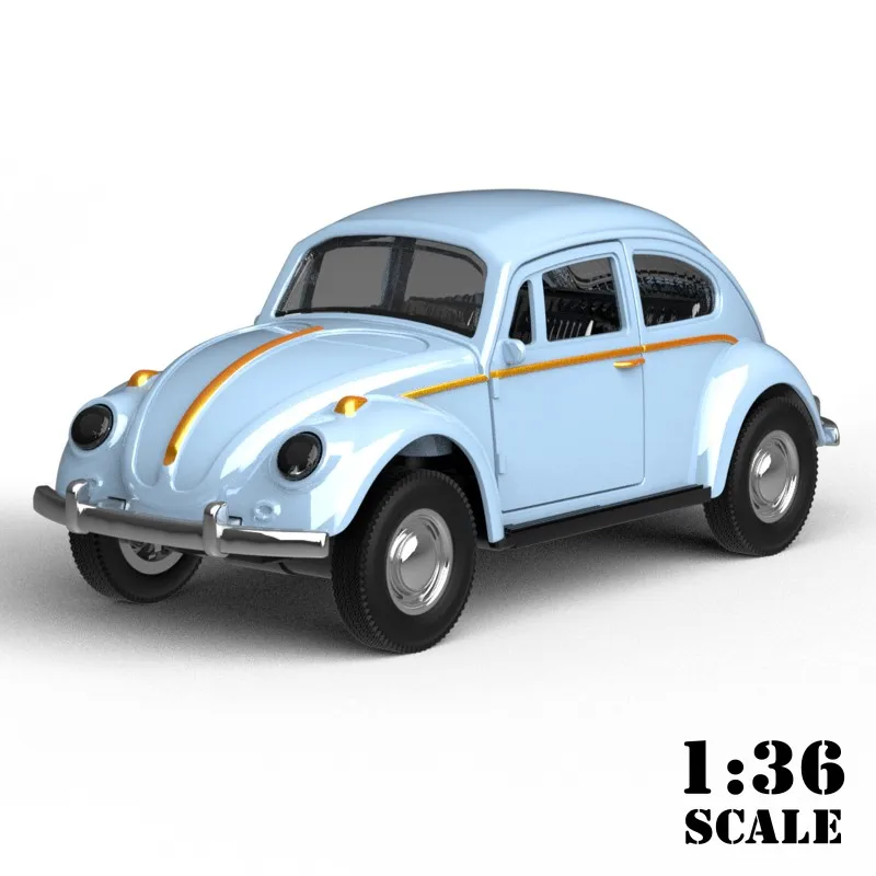 1/36 Schaal Diecast Metal Pull Back Action Drives Auto Forward Automodel Speelgoed voor cadeau/kinderen