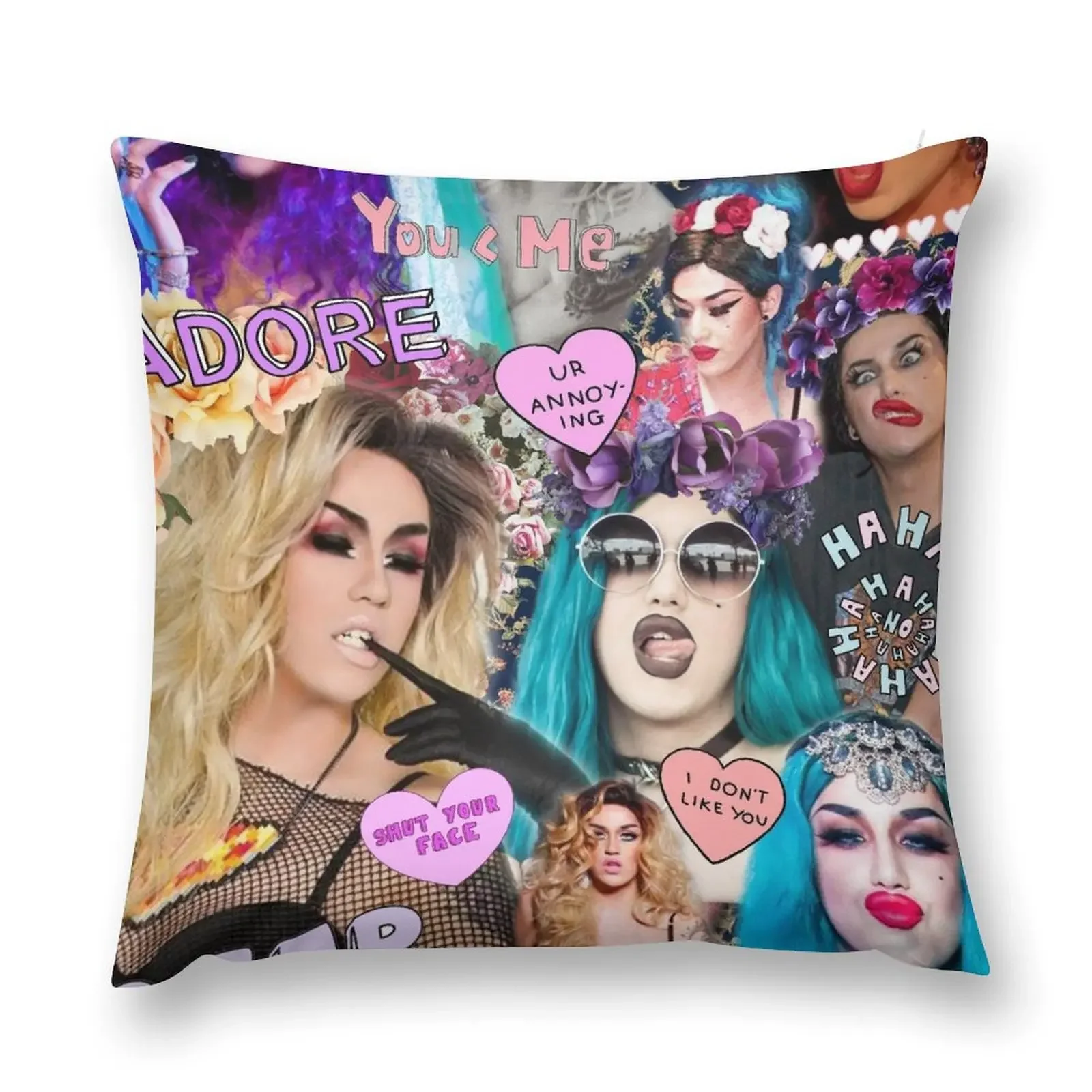 Adore Delano Collage Throw Pillow Sofa Covers Couch Pillows Pillow Covers Decorative Cusions Cover pillow