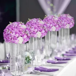 Wedding Table Centerpieces Flower Ball Artificial Rose Hydrangea Flower Arrangement Stage Road Lead Flowers Event Party Props
