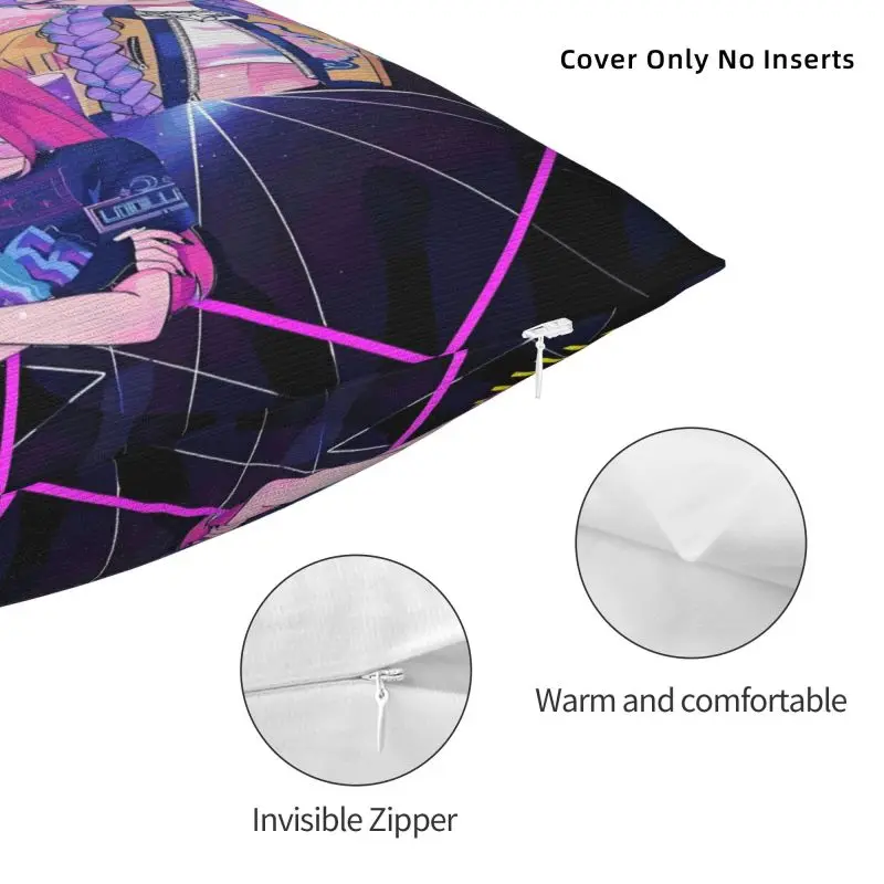 مخصص Kpop هنتر شيطان غطاء الوسادة 45x45 سنتيمتر Huntrix المخملية الفاخرة رمي وسادة