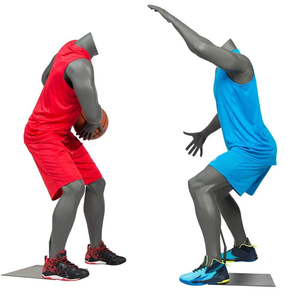 

Sports Display Male Full Body Mannequin Basketball Defensive Training Model