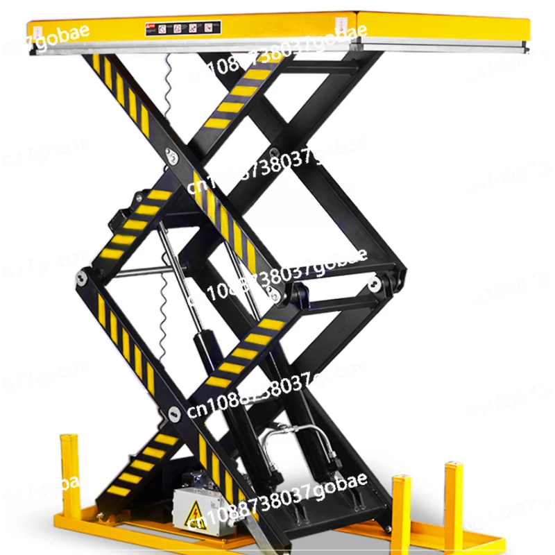 Fixed Electric Lift Platform Scissor Type Hydraulic Elevator Electric Freight Ladder Hoist