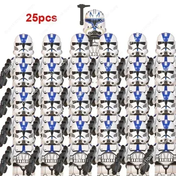 스타 워즈 클론 트루퍼 빌딩 블록, 전쟁 군단 WM2032 호환 블록, 코디 렉스 브릭 워즈 피규어 완구, 25 개 인기 장난감 