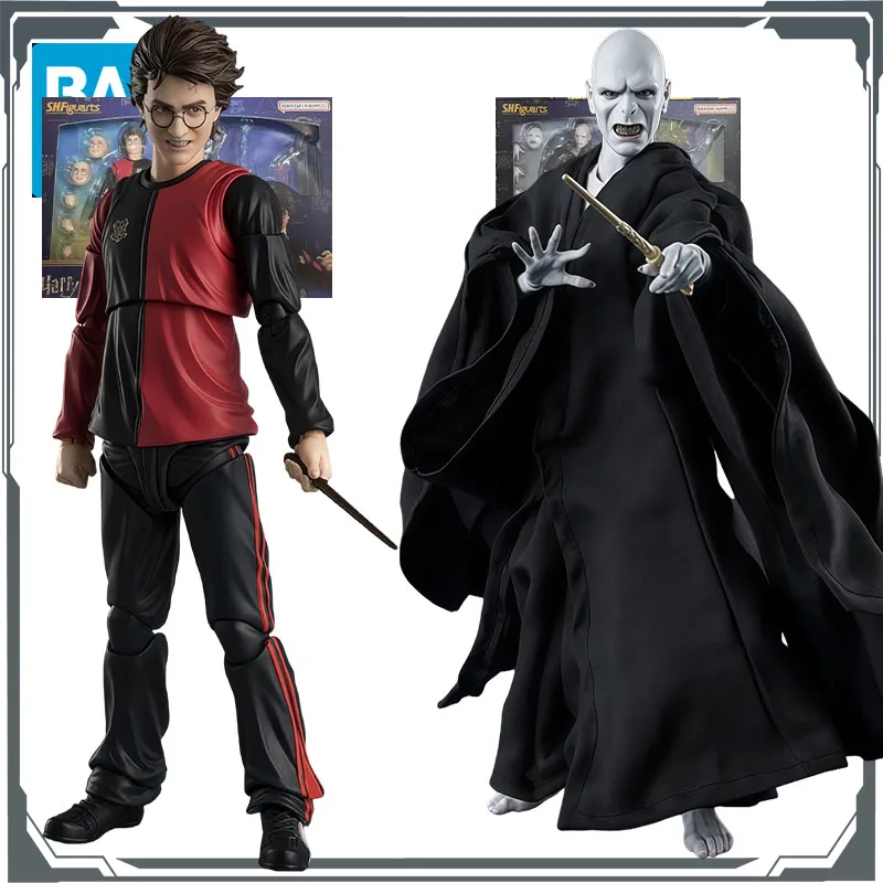 Bandai Originele S.H.Figuarts Harry Potter & Voldemort Anime Actiefiguren Speelgoed voor Jongen Kerstcadeau Collectible Model Ornamenten