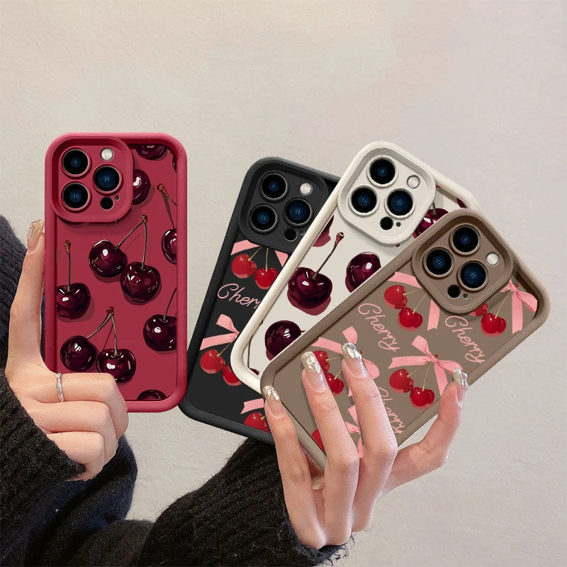 Cute Wine Red Cherr… - image