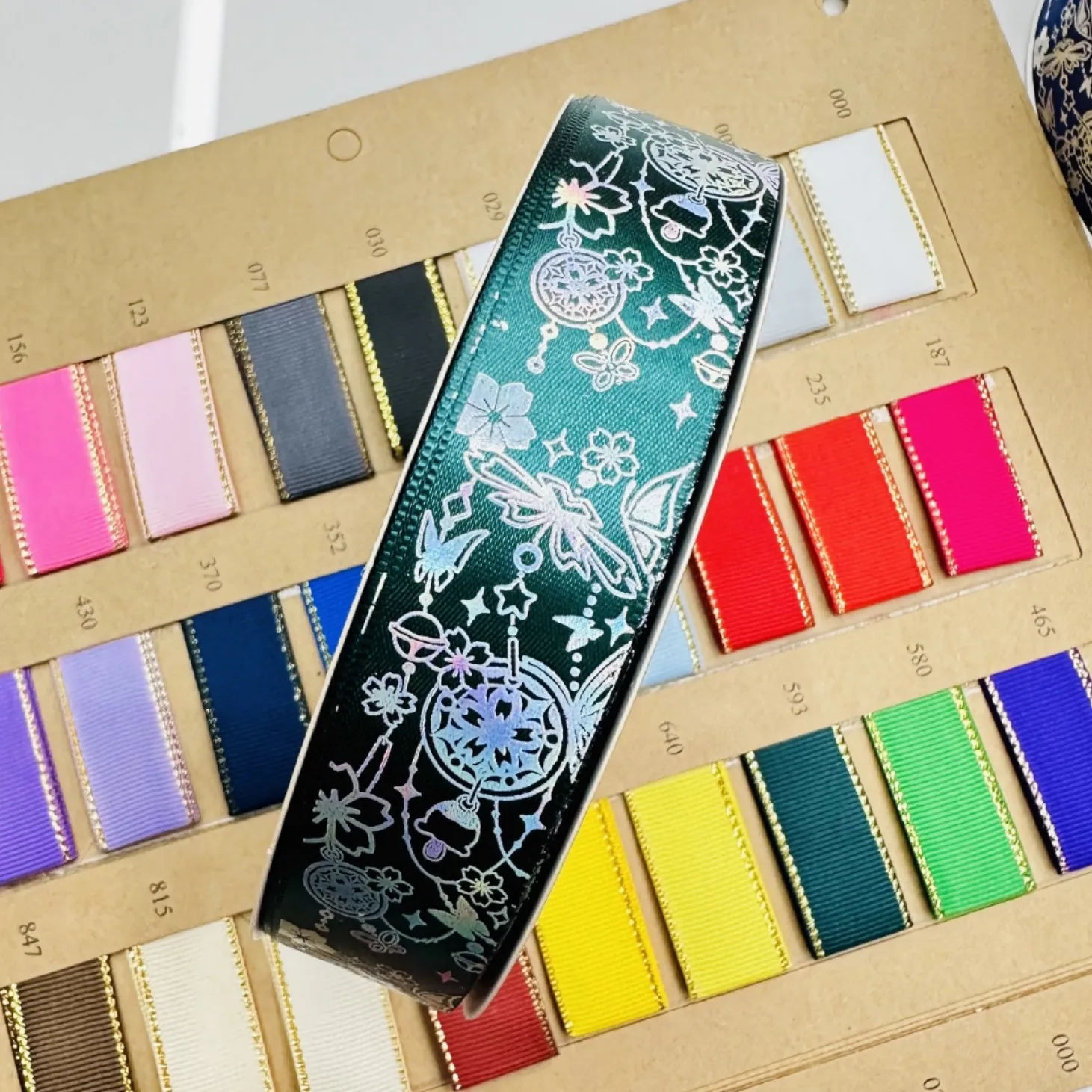 50Yards 25mm Badge Base Maken Singels Hoge Kwaliteit Nylon Laser Zilverachtige DIY Ambachten Naaien Singels Lint voor Gift Bag pakket