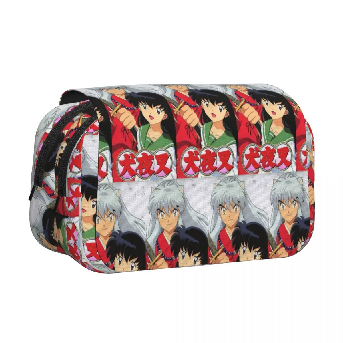 Manga Kimono Inuyasha Sesshomaru Pencil Cases Pencil Pouch Hard Shell LeatherLarge Storage Pen Box Pencil Bagfor Students School