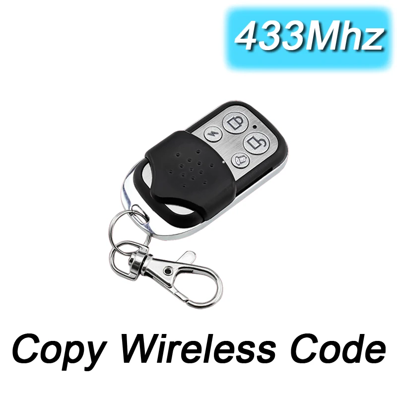 Wireless Copy Remote Control 433MHz Home Switch Controller Metal Key Used For Home Security Anti-theft Alarm System