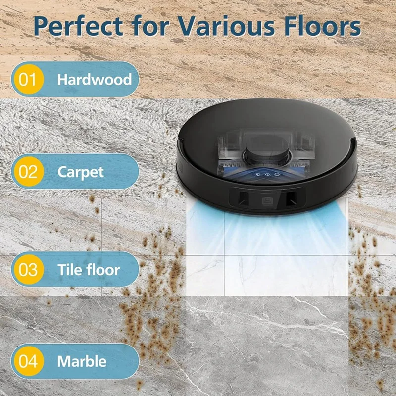 A44F-สําหรับECOVACS DEEBOT T30S/T30S COMBO/T30S Proหุ่นยนต์เครื่องดูดฝุ่นหลักแปรงด้านข้างHepaกรองฝุ่นกระเป๋าอุปกรณ์เสริม