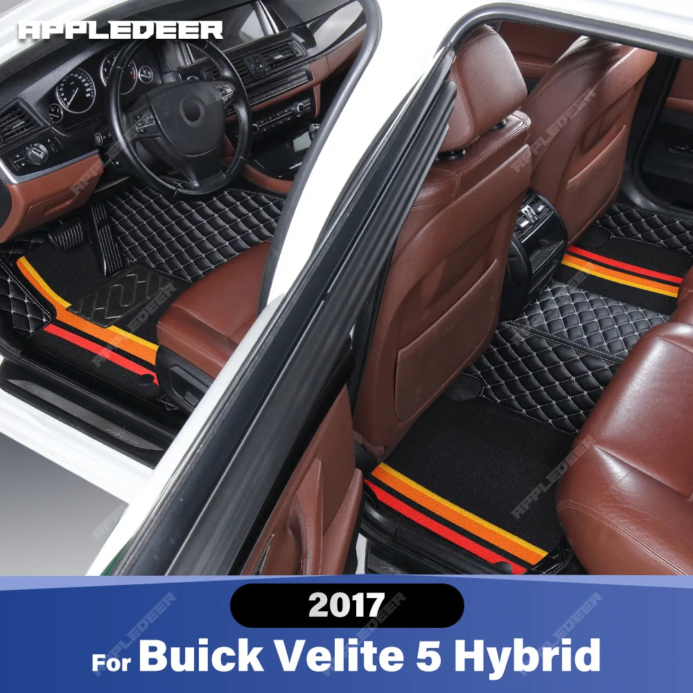 

Для Buick Velite 5 Hybrid 2017, двухслойные автомобильные коврики, индивидуальный автомобильный ковер, аксессуары для интерьера