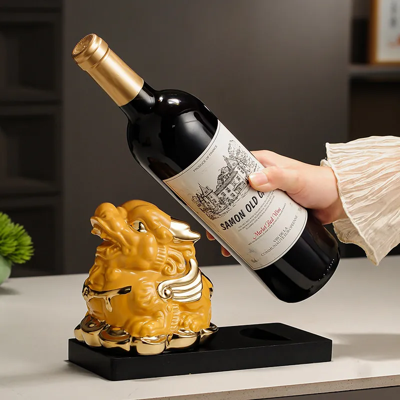 Money Is Coming Soon God of Wealth Horse Statuet Ornament Living Room Wine Cabinet Store Front Desk Decoration Lucky Figurines