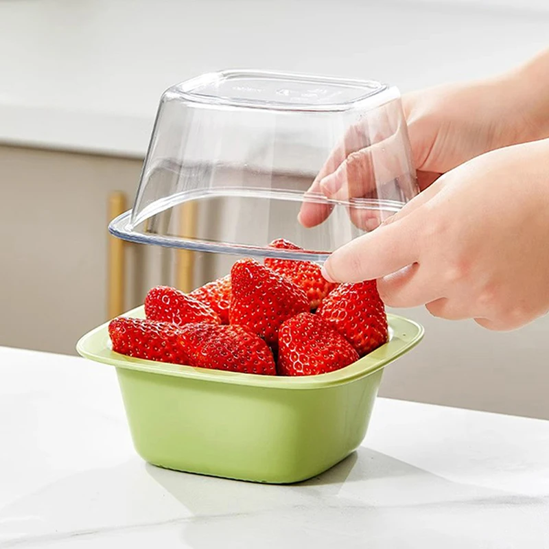 Double Layer Vegetal e Fruit Drainer Basket, Drenagem de alimentos domésticos, Recipiente de arroz, Tigela de lavar