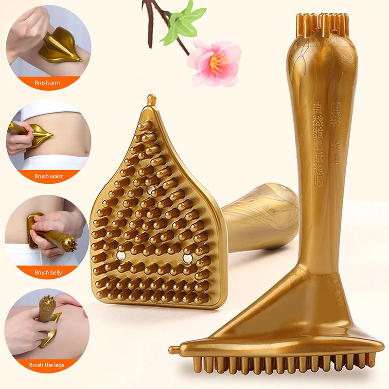 Triangular Massage Meridian Brush Scraping Board Multi Functional Scraping Neck Back Leg Relaxation Massage Gua Sha Tools