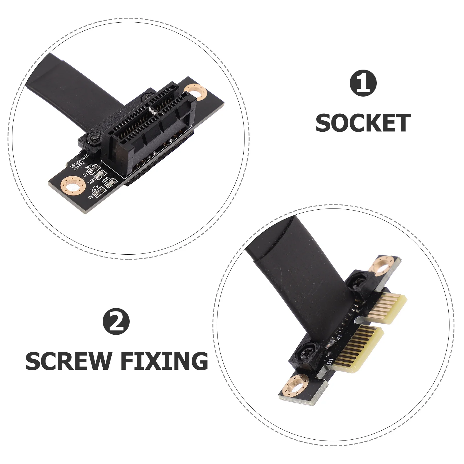 0pc 20Cm Pcie 3.0 Kabel Riser Ekstensi Port Adaptor Kabel Ekstensi Gpu Untuk Kartu Grafis Perlengkapan Perangkat Keras Komputer