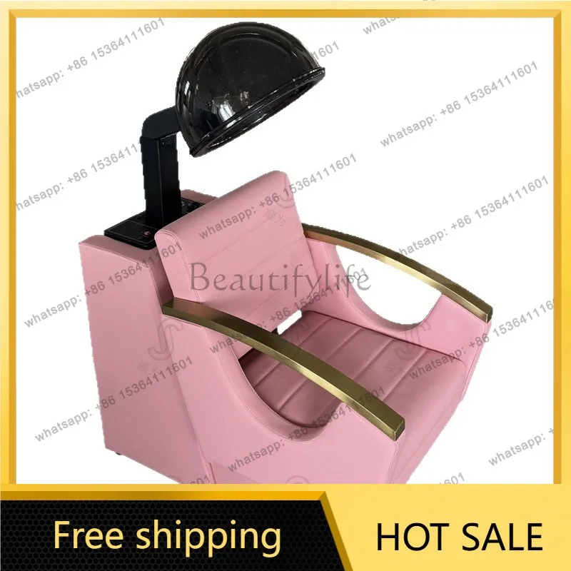Factory Direct Sales Hot and Cold Air Drying Baking Oil Perm Dyeing Sofa Single Stainless Steel Gold Light Luxury