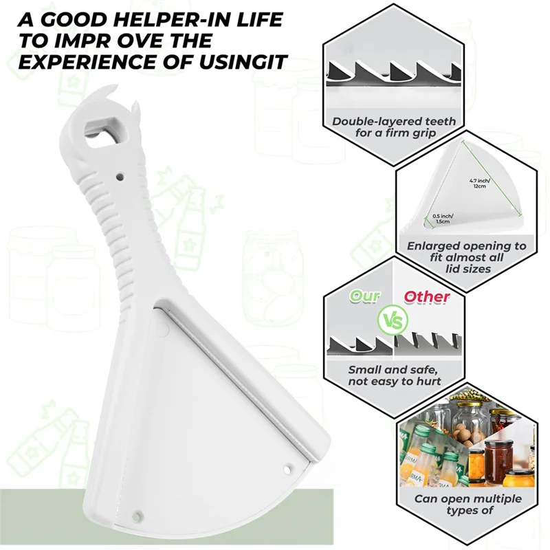 VOFUN-Jaropener للأيدي الضعيفة 	   احصل على الأغطية بسهولة للأيدي الضعيفة وكبار السن الذين يعانون من التهاب المفاصل لأدوات المطبخ