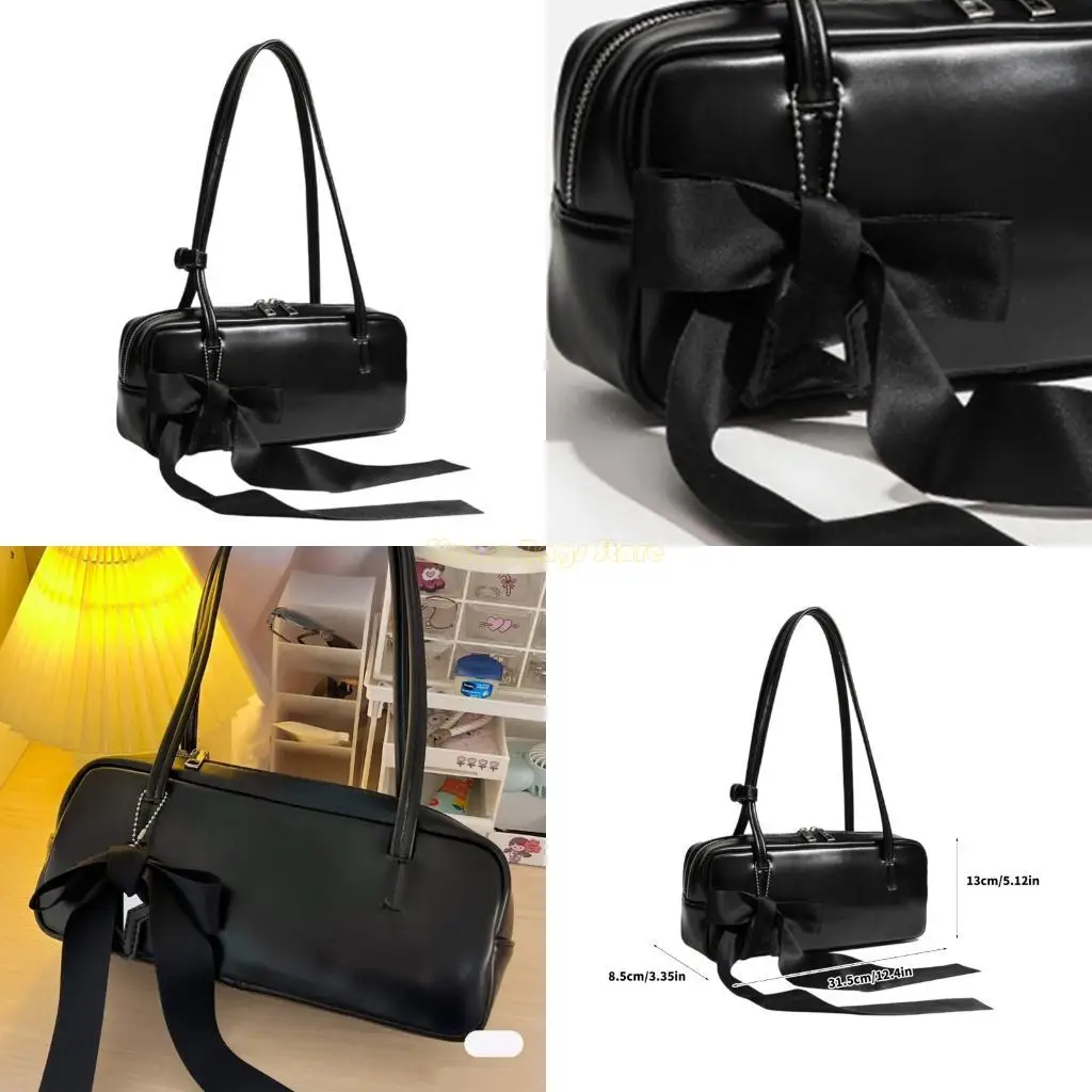 

X90D PU Leather Shoulder Bag For Women Spacious Interior Soft Pillow Underarm Purse