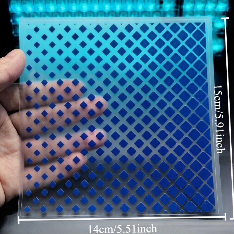 Gradient Small Squares Vinyl Sticker, Waterproof Gradient Dot Decal for Road Bike Frame Decoration